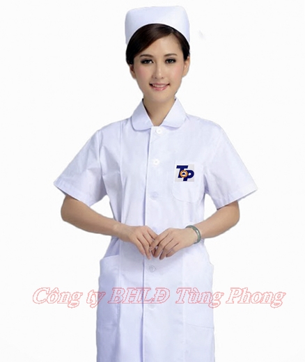 Áo blou nữ trắng